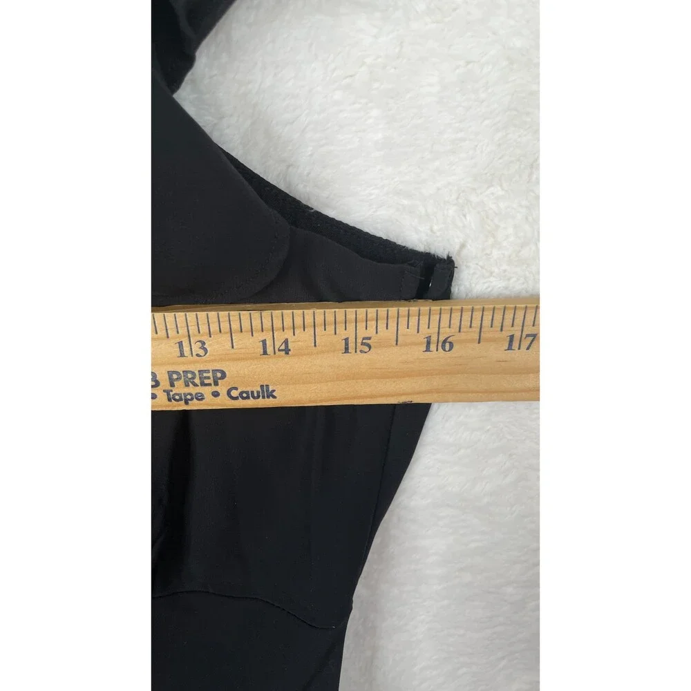 Abercrombie & Fitch Black Dress M Medium Ruffle Tiered Sleeveless Mini Short NWT - Picture 7 of 13